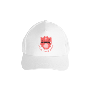 Nome do produto Boné Americano com Tela - Sim Sou Compositora e Defendo a Bandeira do Samba