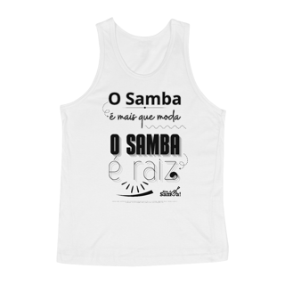 Nome do produto Camiseta Regata Masculina - O Samba é Mais que Moda