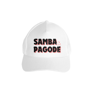 Nome do produto Boné Americano com Tela - Samba e Pagode