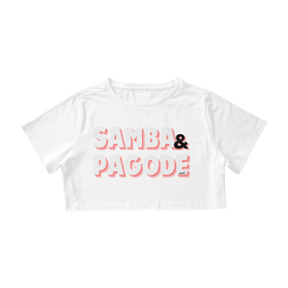 Nome do produto Camisa Cropped Feminina - Samba e Pagode