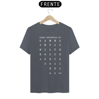 Nome do produto Camiseta Clássica Masculina - Quero Encontrar no Samba