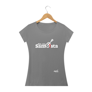 Nome do produto Camiseta Baby Long Quality Feminina - Sim Sou Sambista