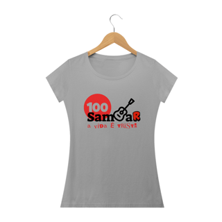 Nome do produto Camiseta Baby Long Feminina - Sem Sambar a Vida é Triste