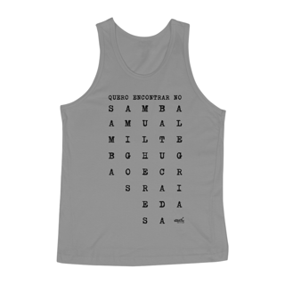 Nome do produto Camiseta Regata Masculina - Quero Encontrar no Samba