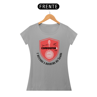 Nome do produto Camiseta Baby Look Feminina - Sim Sou Compositora