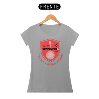 Nome do produto Camiseta Baby Look Feminina - Sim Sou Compositora