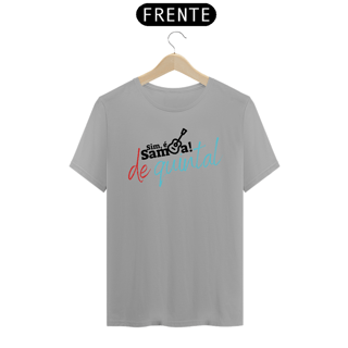 Nome do produto Camiseta Clássica Masculina - Sim é Samba de Quintal