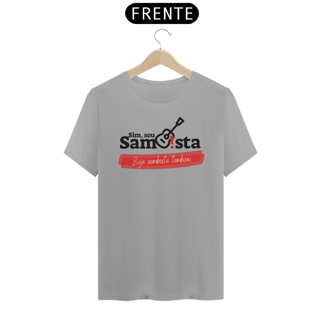 Nome do produto Camiseta Clássica Masculina - Sim Sou sambista Seja Sambista Também