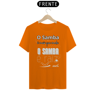 Nome do produto Camiseta Clássica Masculina - O Samba é Mais Que Moda