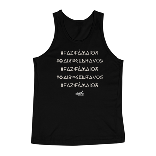 Nome do produto Camiseta Regata Masculina - Faz Um Fá Maior - Mais Dez Centavos