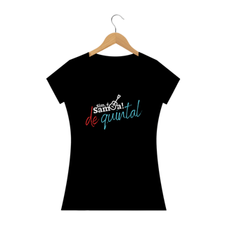 Nome do produto Camiseta Baby Long Clássica Feminina - Sim é Samba de Quintal