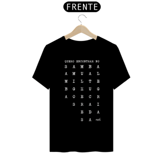 Nome do produto Camiseta Clássica Masculina - Quero Encontrar no Samba