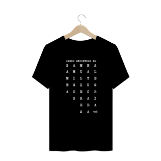Nome do produto Camiseta Plus Size - Quero Encontrar no Samba