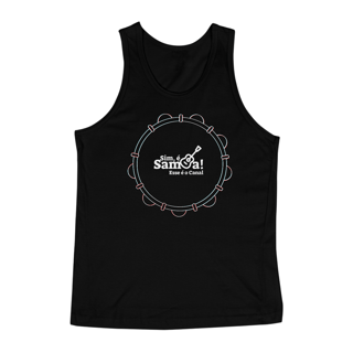 Nome do produto Camiseta Regata Masculina - Pandeiro Sim é Samba