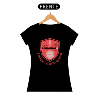 Nome do produto Camiseta Baby Look Feminina - Sim Sou Compositora
