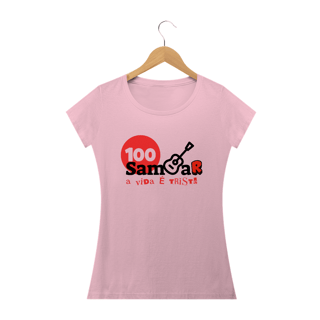 Nome do produto Camiseta Baby Long Feminina - Sem Sambar a Vida é Triste