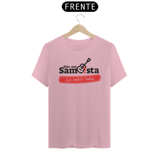 Nome do produto Camiseta Clássica Masculina - Sim Sou sambista Seja Sambista Também