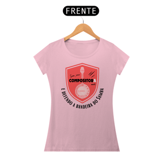 Nome do produto Camiseta Baby Look Feminina - Sim Sou Compositora