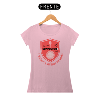 Nome do produto Camiseta Baby Look Feminina - Sim Sou Compositora