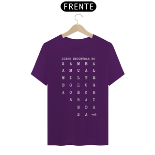 Nome do produto Camiseta Clássica Masculina - Quero Encontrar no Samba