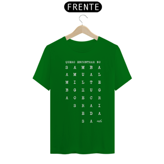Nome do produto Camiseta Clássica Masculina - Quero Encontrar no Samba