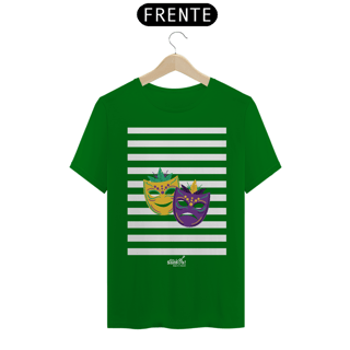 Nome do produto Camiseta Clássica Masculina - Carnaval Verde e Branco