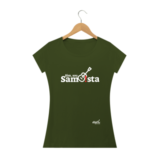 Nome do produto Camiseta Baby Long Quality Feminina - Sim Sou Sambista