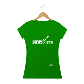 Nome do produto Camiseta Baby Long Quality Feminina - Sim Sou Sambista