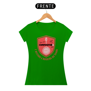 Nome do produto Camiseta Baby Look Feminina - Sim Sou Compositora