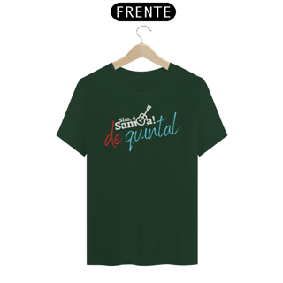 Nome do produto Camiseta Clássica Masculina - Sim é Samba de Quintal
