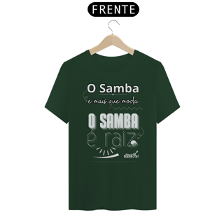 Nome do produto Camiseta Clássica Masculina - O Samba é Mais Que Moda