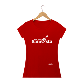 Nome do produto Camiseta Baby Long Quality Feminina - Sim Sou Sambista
