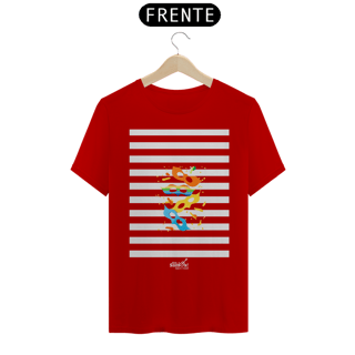 Nome do produto Camiseta Clássica Masculina - Carnaval Vermelho e Branco 