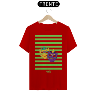 Nome do produto Camiseta Clássica Masculina - Carnaval Vermelho e Verde