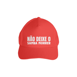 Nome do produto Boné Americano com Tela - Não Deixe o Samba Morrer