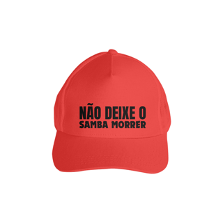 Nome do produto Boné Americano com Tela - Não Deixe o Samba Morrer