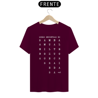Nome do produto Camiseta Clássica Masculina - Quero Encontrar no Samba