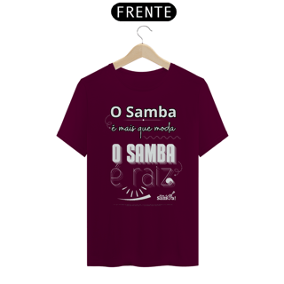 Nome do produto Camiseta Clássica Masculina - O Samba é Mais Que Moda