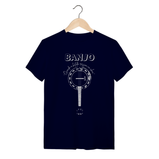 Nome do produto Camiseta Masculina Quality Banjo Quando a Batida Ressoa na Alma