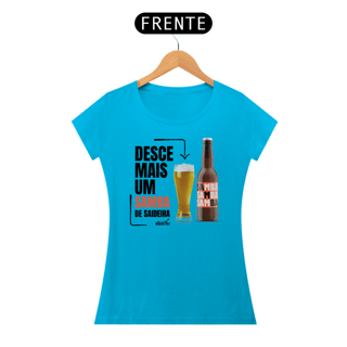 Nome do produto Camiseta Baby Long Feminina - Desce Mais Um Samba de Saideira