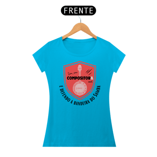 Nome do produto Camiseta Baby Look Feminina - Sim Sou Compositora