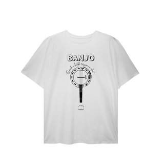 Nome do produto Camiseta Plus Size - Banjo Quando a Batida Ressoa na Alma