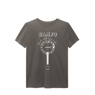 Nome do produto Camiseta Masculina Estonada - Banjo Quando a Batida Ressoa na Alma
