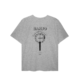 Nome do produto Camiseta Plus Size - Banjo Quando a Batida Ressoa na Alma