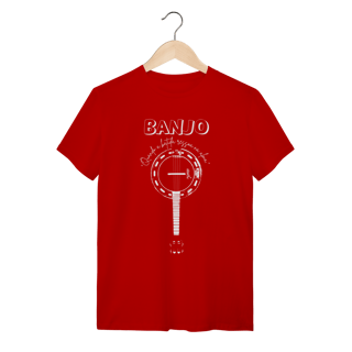 Nome do produto Camiseta Masculina Quality Banjo Quando a Batida Ressoa na Alma