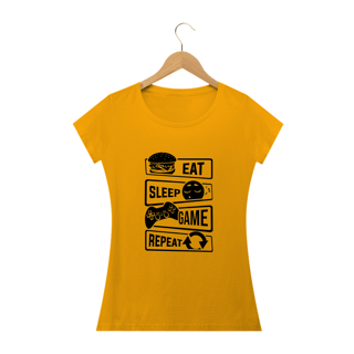 Nome do produto Camiseta Feminina Gamer - Passo a passo