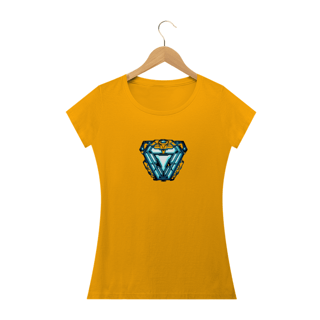 Nome do produto Camiseta Feminina Marvel - Coração Homem de Ferro