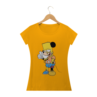 Nome do produto Camiseta Feminina Os Simpsons - Bart Mouse