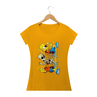 Nome do produto Camiseta Feminina Os Simpsons - Bart Esqueleto