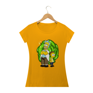 Nome do produto Camiseta Feminina Os Simpsons - Homer and Bart